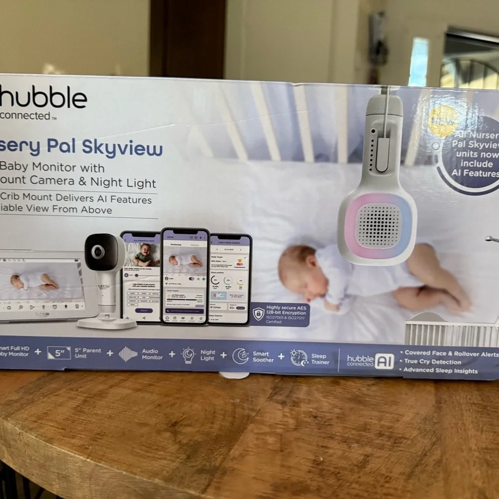 Nursery Pal Skyview Baby Monitor with Camera - White